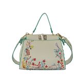 Popular Tote PU Handbag with embroidery  Artwork