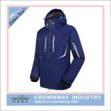 Men Outdoorwear Winter Ski Jacket with Reflective Printing