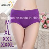 Stylish Mention Hip MID-Rised Bamboo Fiber Solid Color Young Girls Underwear Ladies Lingerie Panty