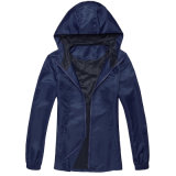 Manufacturer Wholesale Women Waterproof Outdoor Dark Blue Sports Jacket