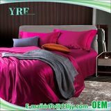 4PCS Cotton Villa Queen Solid Red Duvet Covers