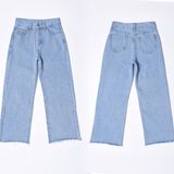 Loose and New Fashion Lady Jeans with Special Leg Opening (HDLJ0032-17)