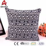 Hot Sale 100% Polyester Jacquard Plain Decorative Pillow