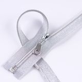 No. 3 Nylon Zipper with Silver Taper& Silver