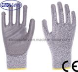 Anti-Cut 5 PU Palm Coated Safety Work Gloves