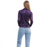 Women Customized Velvet Long Sleeves Shirt