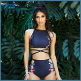 Print Floral Hight Waist Swimwear Women Sexy Swimsuit Brazilian Bikini