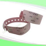 Write-on Hot Selling Soft Hospital Baby Medical ID Wristbands (6020B4)