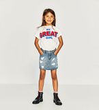 Custom Wholesale Girl's Words Printed T Shirt