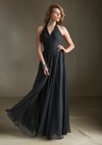 Chiffon V Neckline A-Line Long Bridesmaid Dresses (BD3062)