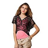 Fashion Sexy Cotton/Polyester Plain T-Shirt for Women (W045)