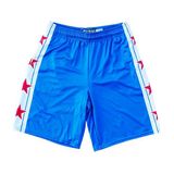 Custom Blue Womens Sublimated Lacrosse Shorts Team Gear as You Own Design