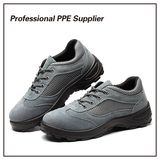 Suede Leather Lightweight Breathable Safety Footwear