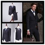 Customize 3PCS 100% Wool Slim Fit Suit