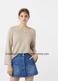 Women Hotsales Classic Cable Jersey Knitwear (W17-793)