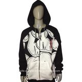 Fashion OEM Service Men's Print Fleece Hooded Jacket