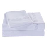 4 PCS Solid Color Microfiber Bedding Bed Sheets