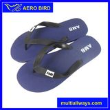 Colorful Beach PE Slippers for Man (T1580-Navy)