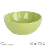 13cm Green Color Full Glazed Rice Bowl