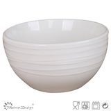 Simply Design White Porcelain Embossed Bowl