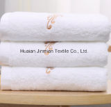 100% Cotton 450GSM 32s/2 White Plain Bath Towel for Hotels