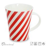 13oz Ceramic Mug with Geometrical Decal Design