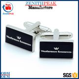 2018 Fashion Men Accessory Silver Plated Alloy Rectangle Cufflink