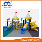 School Children Climbing Wall Outdoor Playground
