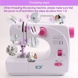 Vof Cheap Price Multi-Function Portable Stitch Sewing Machine with Usha and Price (FHSM-508)