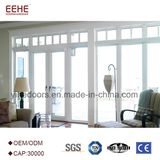 Residential Aluminum Double Leaf Swing Entry Doors Glass Double Door