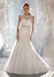 Beaded A-Line Style Best Selling Bridal Wedding Dresses (WMA3049)