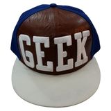 Custom Snapback Baseball Cap with PU Front Gjfp17183