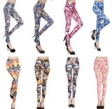 2017 Wholesale Sexy Human Skeleton Printing Leggings for Women