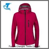 Ladies Hooded Windproof Softshell Jacket