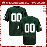 Custom Logo Polyester American Football Jersey Green (ELTFJI-59)