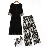 New Line of Women's Velvet and Long Dresses with Long Dresses and Long Prints