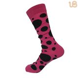 Men's Fashion Irregular Dots Design Comb Cotton Sock