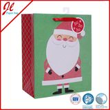 Gift Christmas Bag Santa Clause Gift Paper Bags with Full Glitter