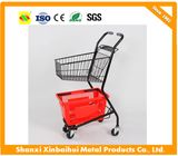 Warehouse Double-Deck Hand Trolley, Chrome Plated Finish