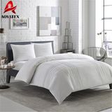 100% Polyester Hotel Microfiber Quilt, White Comforter Set