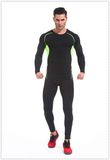 Mens Sport Compression Training Suit Gym Wear