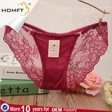 Back Lace Mesh Design Milk Silk Mature Ladies Underwear Sexy Transparent Panties