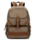 Fashion Double Shoulder Men's Bag Vintage Leisure Canvas Bag Large Capacity Travel Bag Student Backpack Wholesale