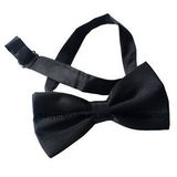 100% Silk Black Bow Tie for Men