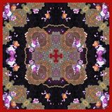 Digital Print Custom Fashion Silk Scarf (F13-0034)