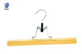 Yeelin Flat Wooden Hanger with Non-Slip Design for Pants or Skirt Coat Hanger