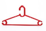 Red Color Plastic Baby Hangers Wholesale for Kids Clothes