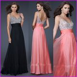 V-Neck Chiffon Sequins Maternity Pregnant Party Dress E52710