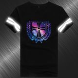 Summer Men's Carton Design 100% Cotton Reflective T-Shirt