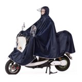 Extra Large Motorcycle Scooter Rain Coat with Hood Visor